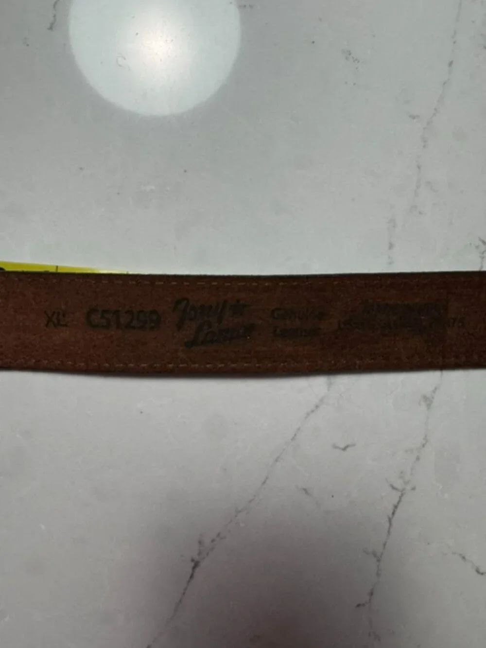 Tony Lama Dakota Women's Tooled Leather Western Belt Brown | XL